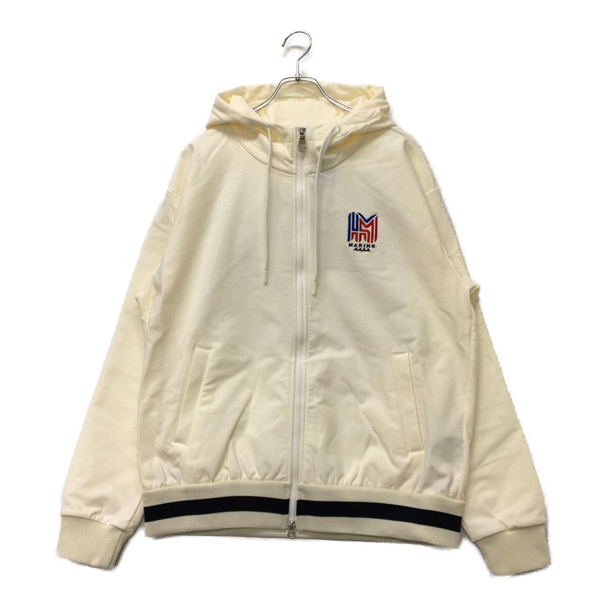 coco 未使用品 ムータマリン muta MARINE メンズ ブルゾン 7(XL) 白 ホワイト 裏起毛 ダブルジップブルゾン MUTA MARINE ムータマリン ジップジャケット ホワイト系 XS