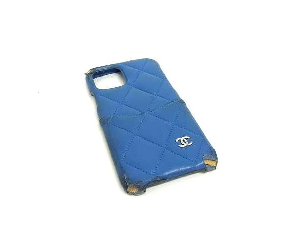CHANEL キャビアスキン　iPhone11 ケース CHANEL - CHANEL シャネル ココマーク マトラッセ キャビア
