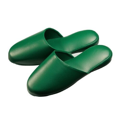 高周波レザースリッパ グリーン 10足組 オーミケンシ