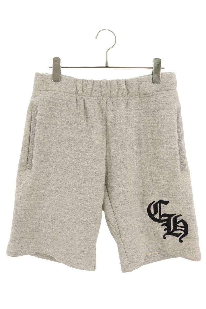 新品未使用　クロムハーツ ynot CHロゴ グレー　ハーフパンツ　国内正規品 新品未使用 CHROME HEARTS クロムハーツ 7-11 SHORTS CHロゴ刺繡