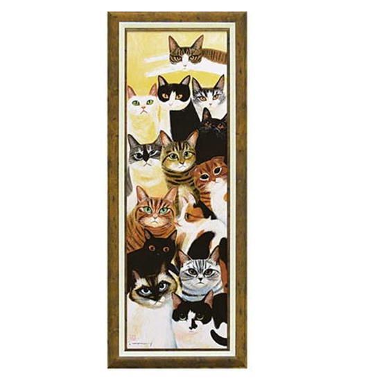 猫の刺繍アート フレーム付き 59da0f1deff3ad5be04390e4350150