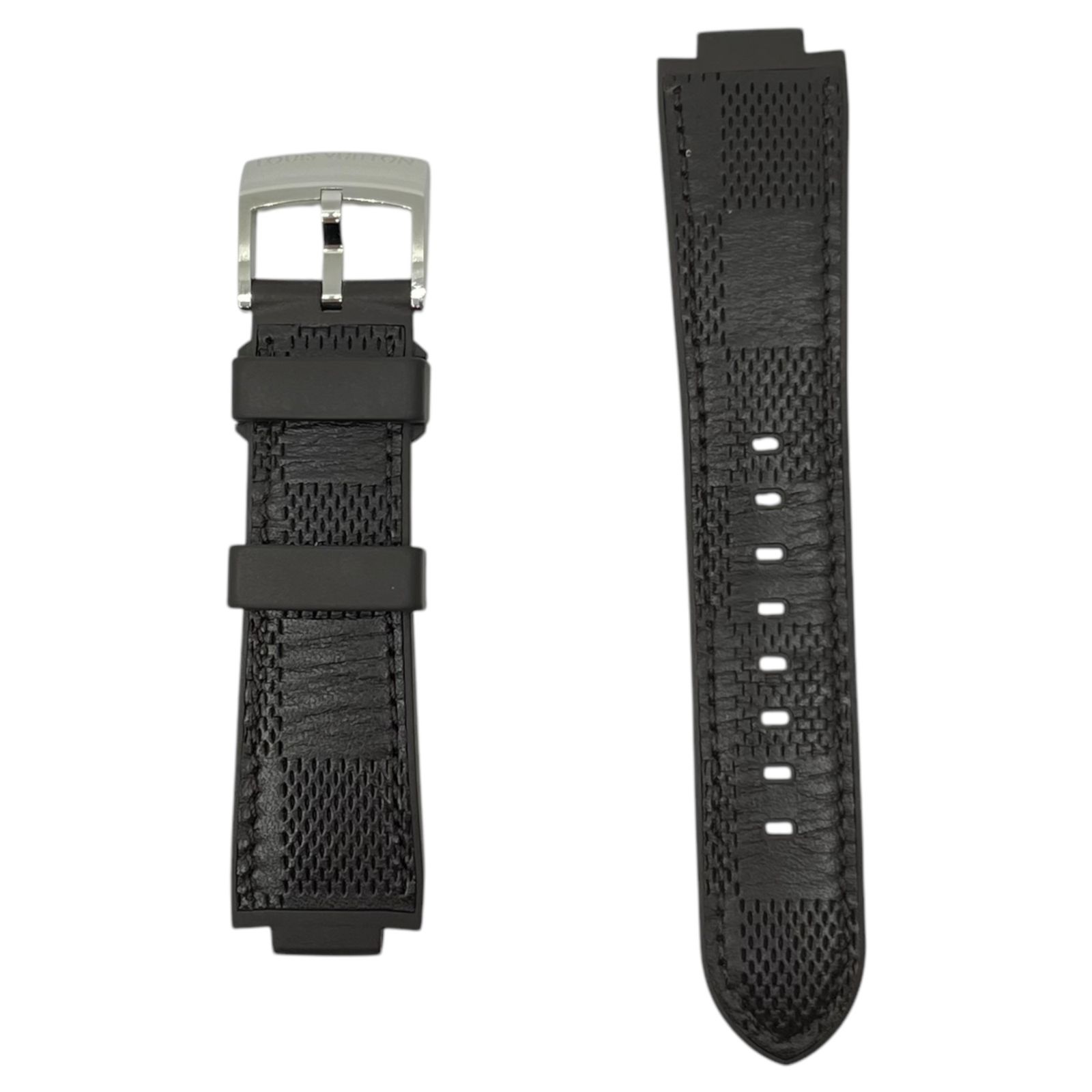 LOUIS VUITTON ルイヴィトン タンブール ダミエ･アンフィニ ストラップ L R15841 ブラウン SN1125 スマート ウォッチ 替え ベルト