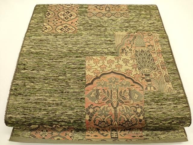 平和屋着物○本場筑前博多織 八寸名古屋帯 吉祥間道 正絹 逸品 CAAR1349hy