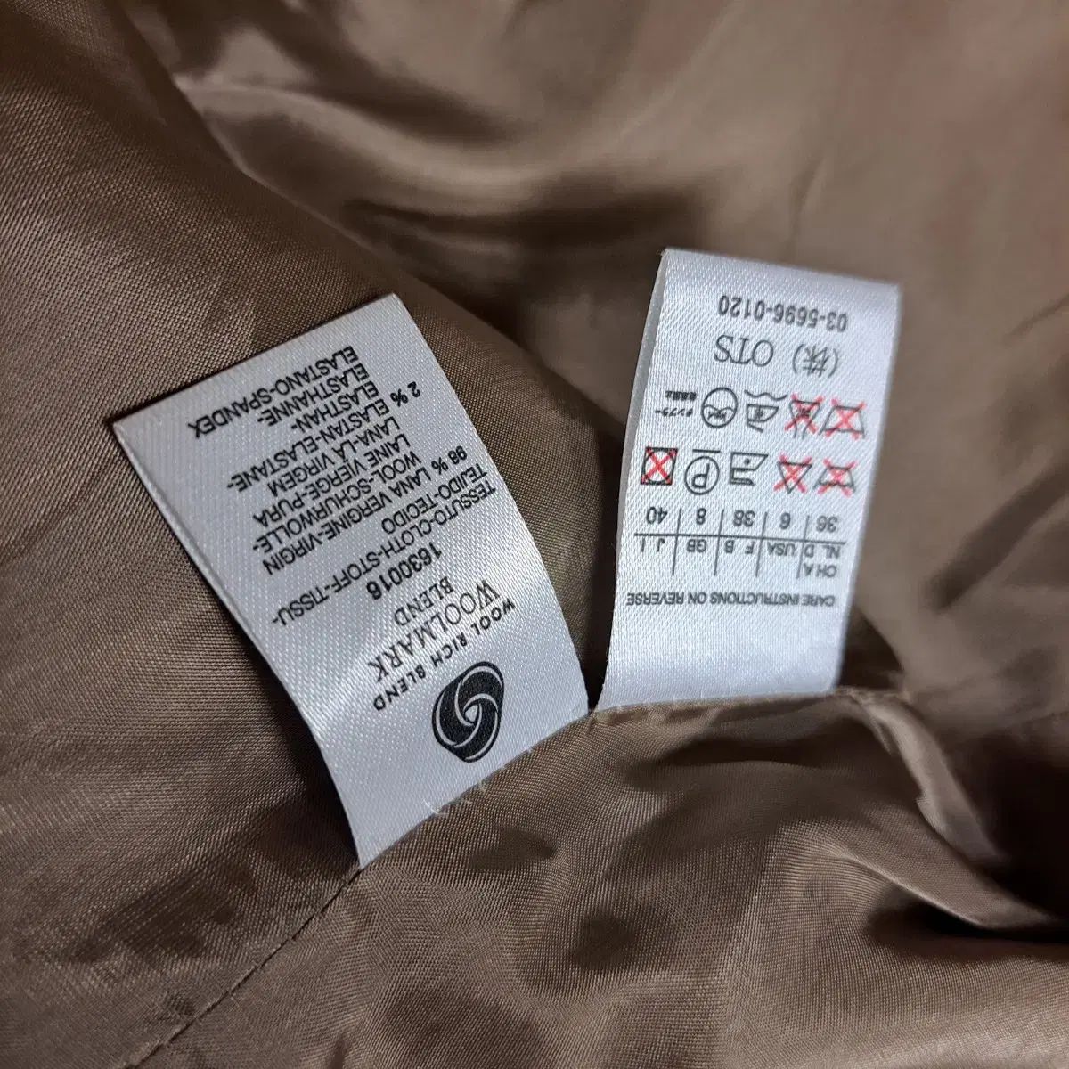 スーツ ジャケットサイズ