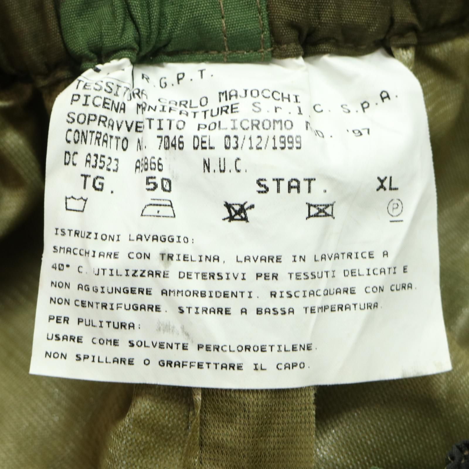 90年代 イタリア軍 ウォータープルーフ フィールドパンツ ユーロ