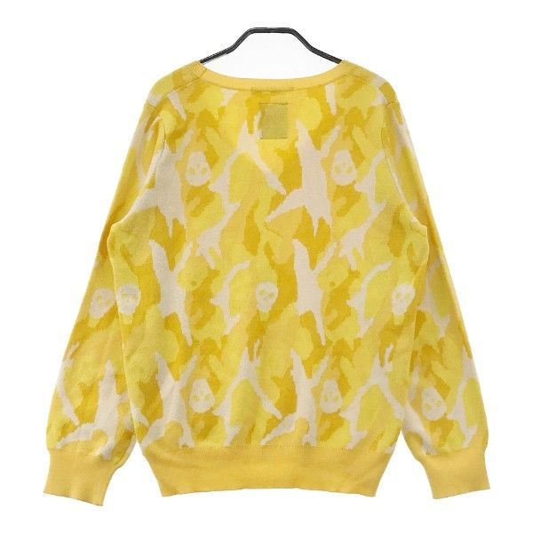 MARKu0026LONA マークアンドロナ Vネックニットセーター カモフラ柄