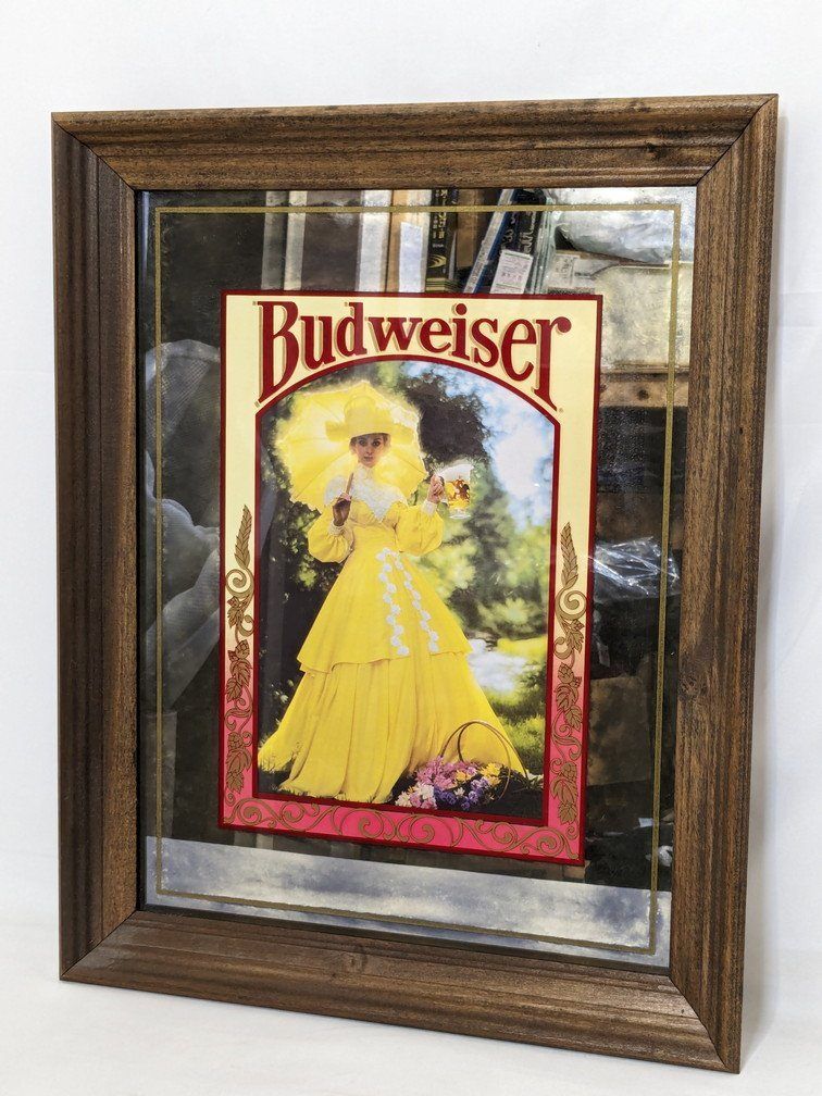 アンティーク バドワイザー パブミラー パブミラー バドワイザー