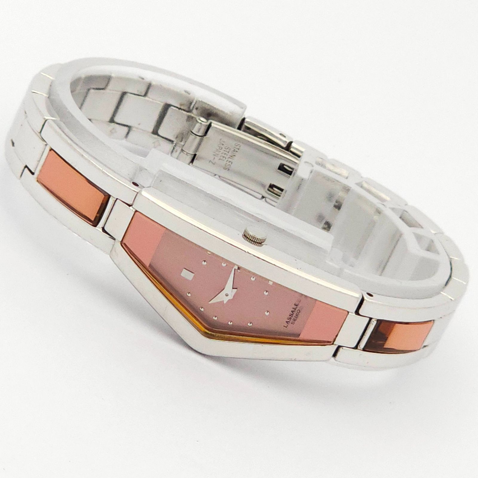 SEIKO セイコー ラサール 1E20-3B60 QZ 動作品 ピンク - メルカリ