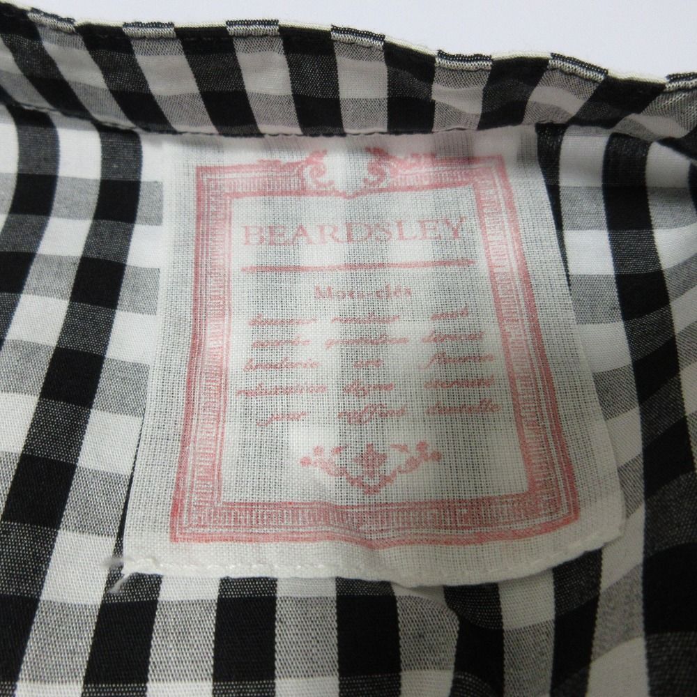 BEARDSLEY 先染め ギャザー ワンピース ギンガムチェック チュニック