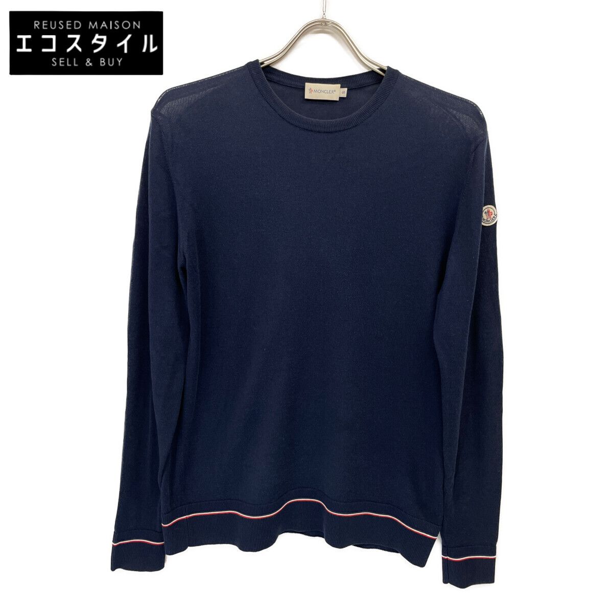 美品⭐︎ MONCLER モンクレール ニット ロゴワッペン マグリア 長袖 美品⭐︎ MONCLER モンクレール ニット ロゴワッペン マグリア