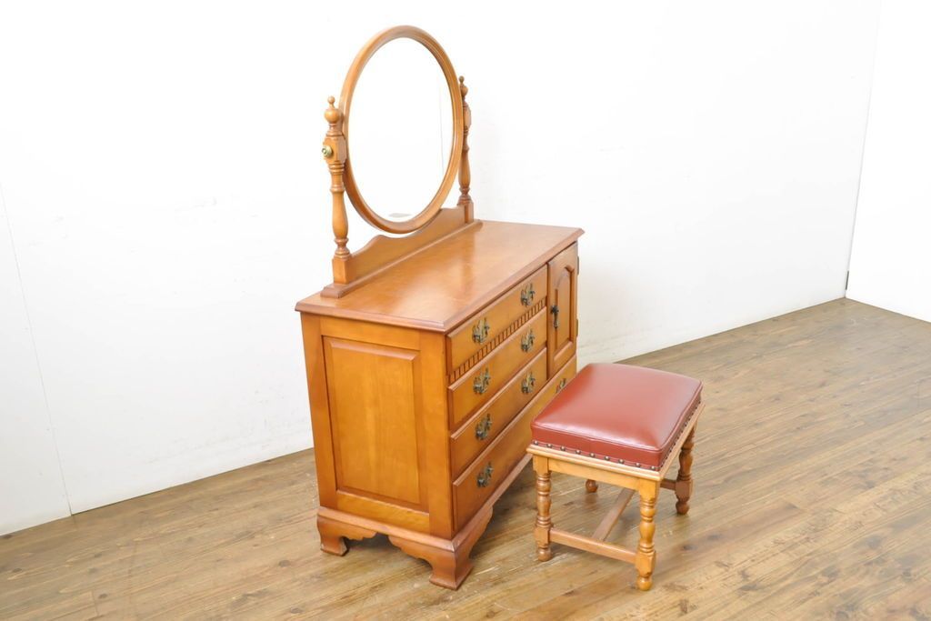 横浜クラシック家具 ダニエル Daniel ドレッサー 鏡台ドローワー 中古