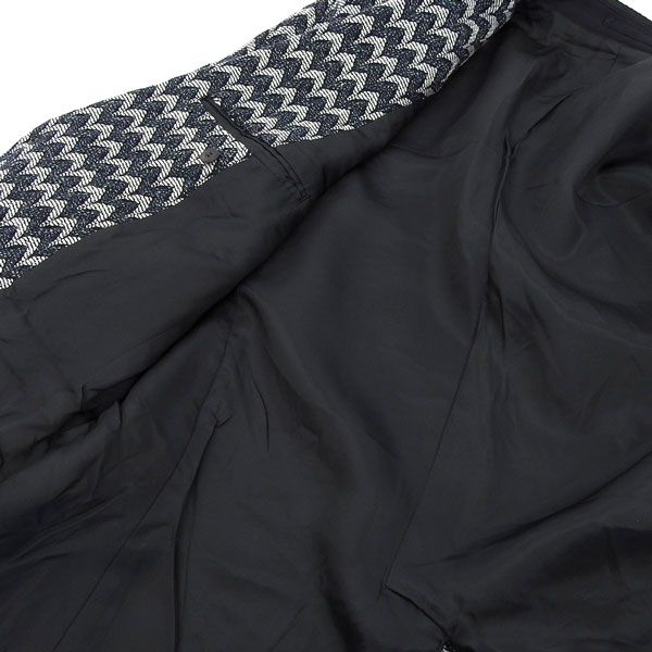 イッセイミヤケ ISSEY MIYAKE シルク混 ウール テーラードジャケット 