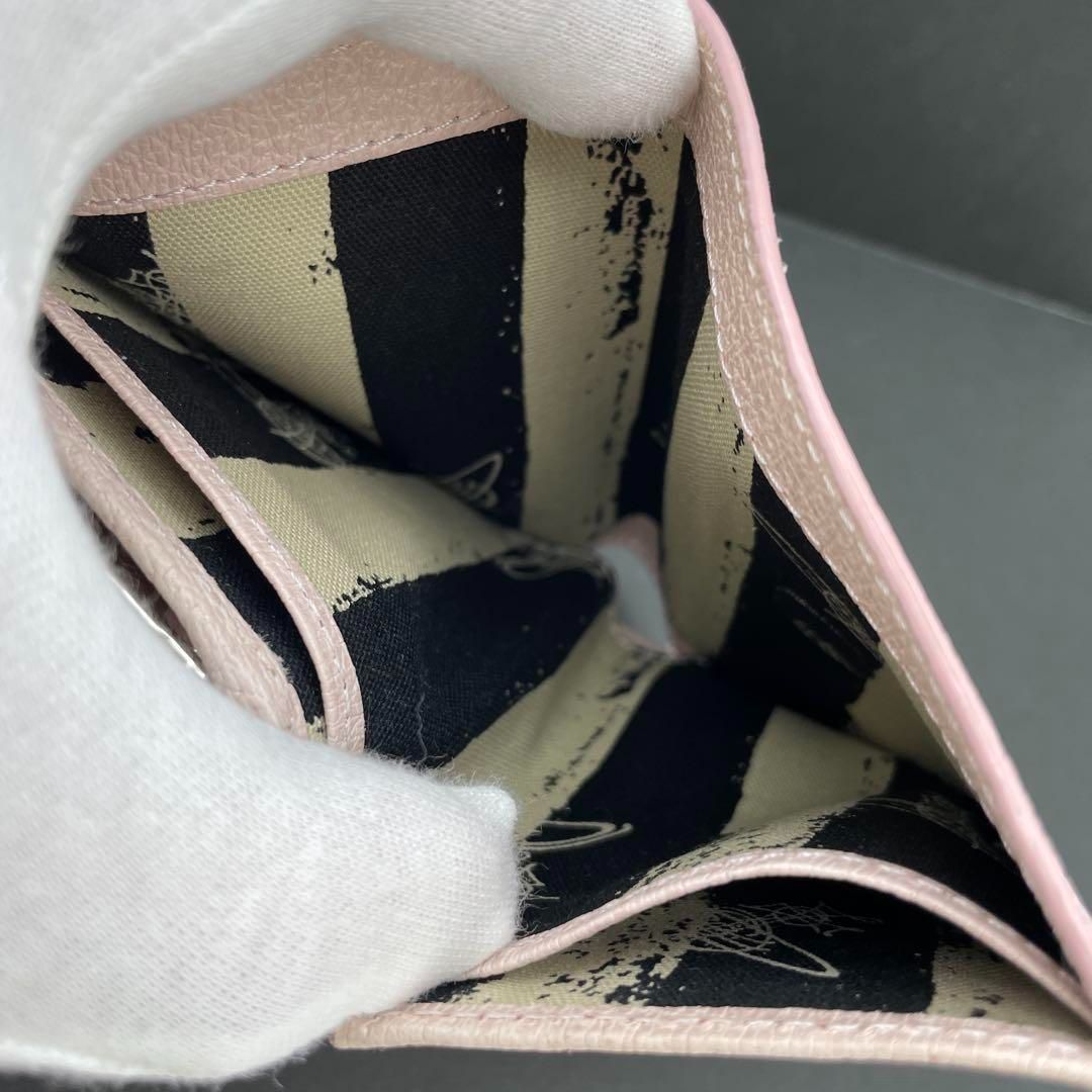 ヴィヴィアンウエストウッド 三つ折り がま口 ピンク 財布