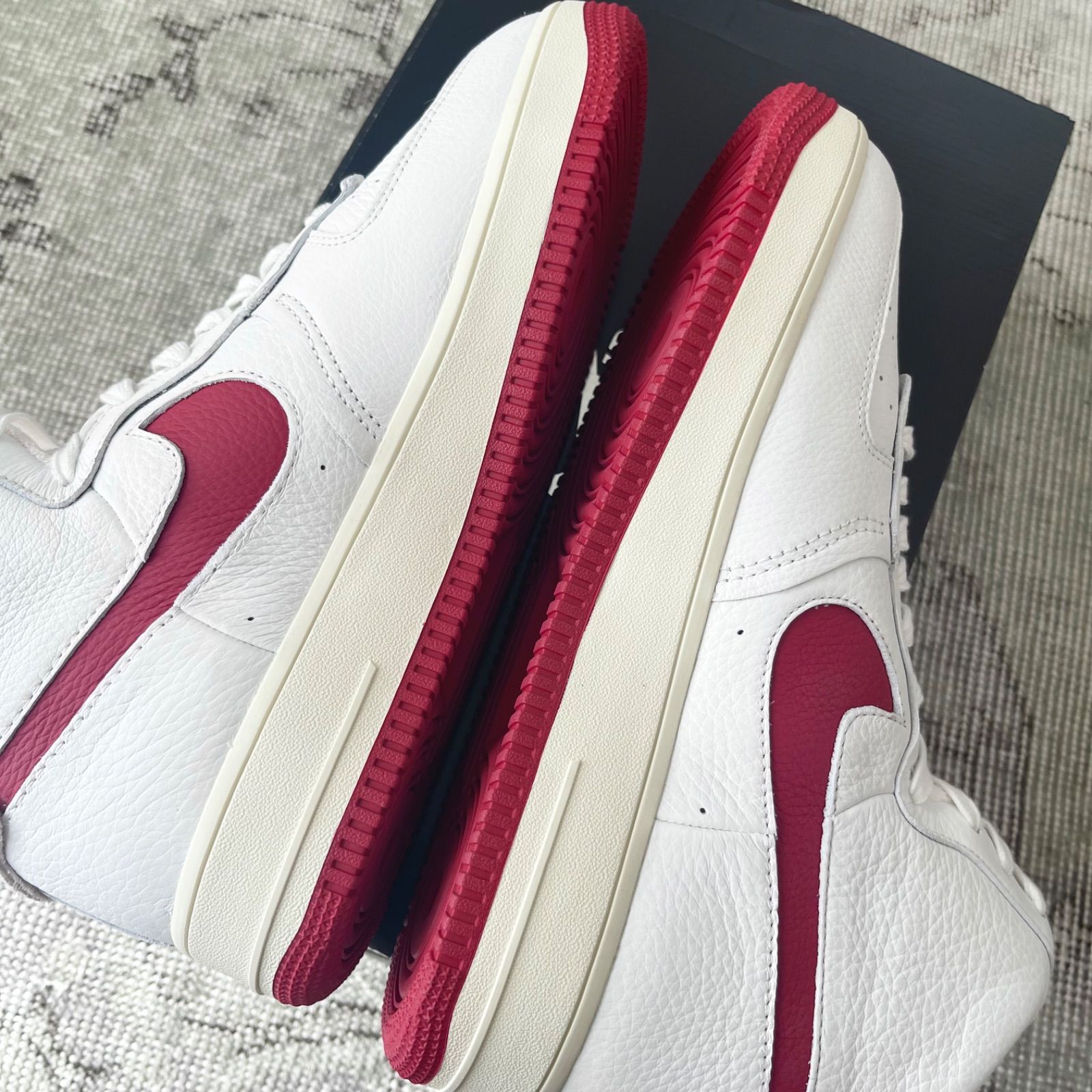 【新品未使用】W NIKE AIR FORCE 1 SCULPT gym red 28.5cm ナイキ エアフォース 1 スカルプトジム  レッド-サミット ホワイト 2021年11月20日限定発売モデル　ストラップレス