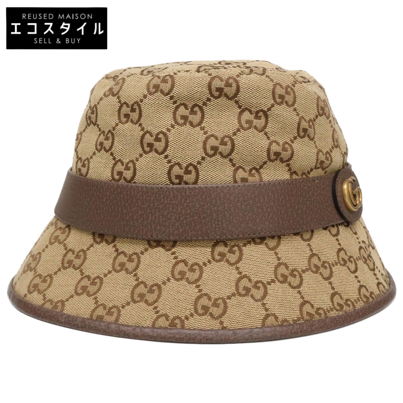 GUCCI グッチ 576587 GGキャンバス フェドラハット M - メルカリ
