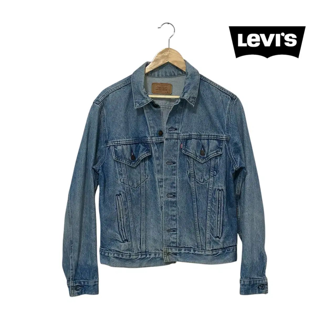【雷市場（ポンジャン）商品韓国直送】 LEVI'S(リーバイス) デニムジャケット ライトブルーデニム インディゴブルー Levis USA 正規品 アメリカンヴィンテージ