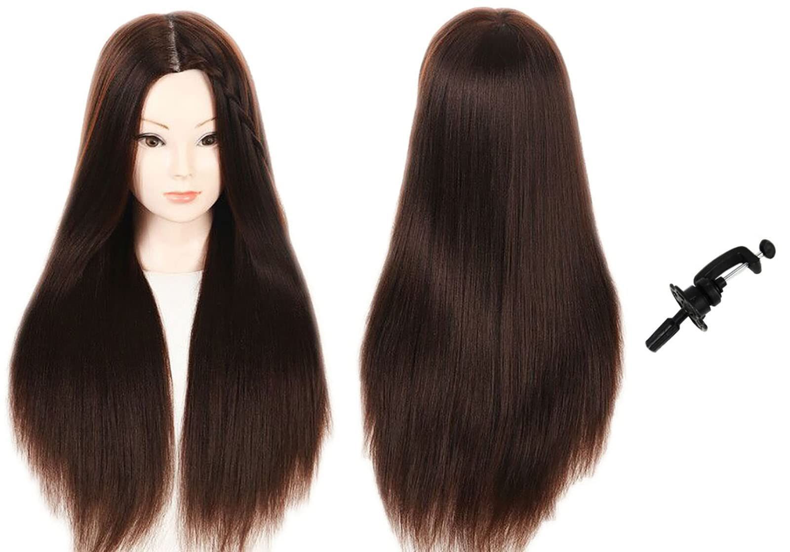 美容師用 カットウィッグ ロングヘア カットウィッグ ヘアカット マネキン 頭 ロングヘア ウィッグ マネキン