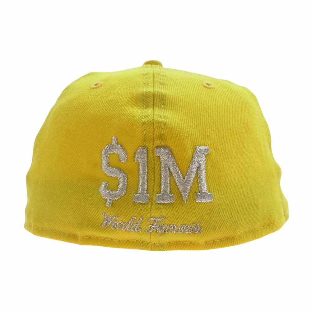 Supreme シュプリーム キャップ 20SS NEW ERA ニューエラ ＄IM Sim Metallic Box Logo Cap ボックスロゴ  キャップ 帽子 イエロー系 58.7cm【中古】