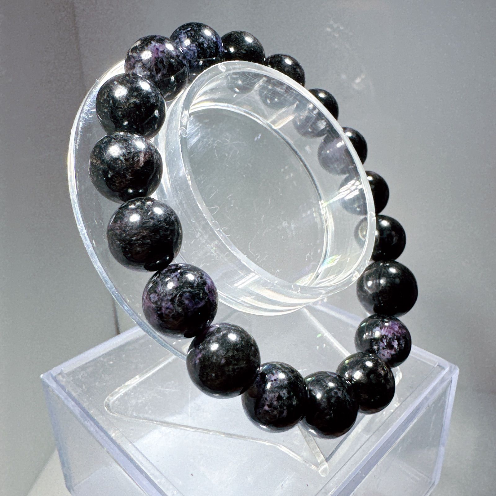 ブラックスギライトブレスレットNO25-2383