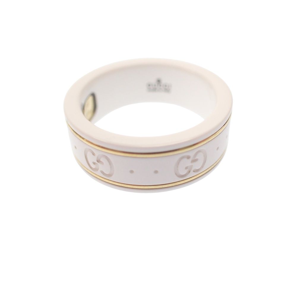 グッチ アイコンリング GGロゴ Au750 11号 2699【AFI15】 - メルカリ 