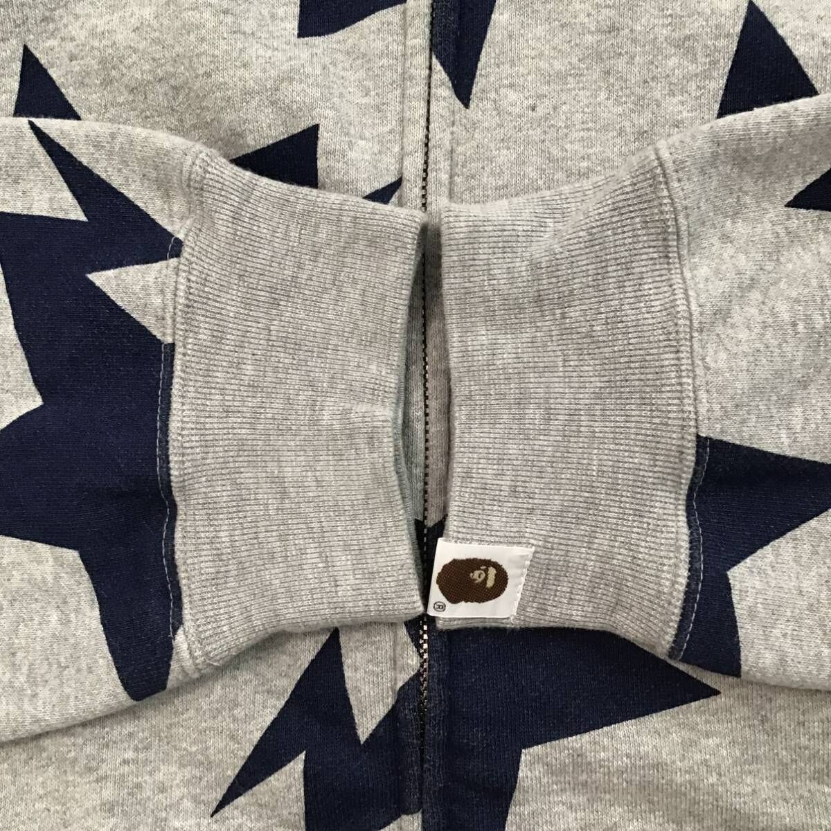 BAPE スター パーカー Lサイズ グレー a bathing ape star BAPE STA 