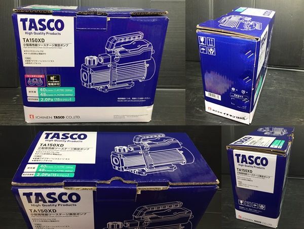 ▼【未使用品／現状品】タスコ　真空ポンプ　TA150XD　電磁弁付き　TASCO　【中古】