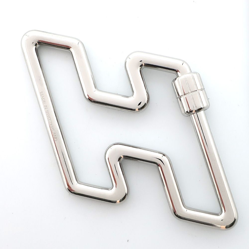天白 HERMES エルメス キーリング キーホルダー Hロゴ シルバー 小物 アクセサリ 小物 シンプル 箱