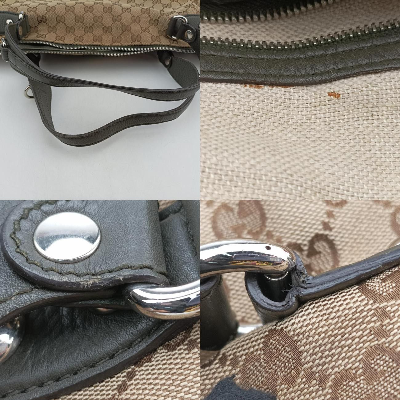 グッチGucciアイコンビットブラウン×ブラックキャンバス232949G7806559