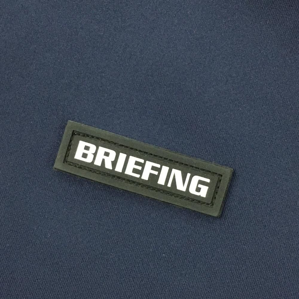 BRIEFING ネイビー ロゴシャツ 超美品】ブリーフィング 長袖ハイネックシャツ ネイビー ハーフ