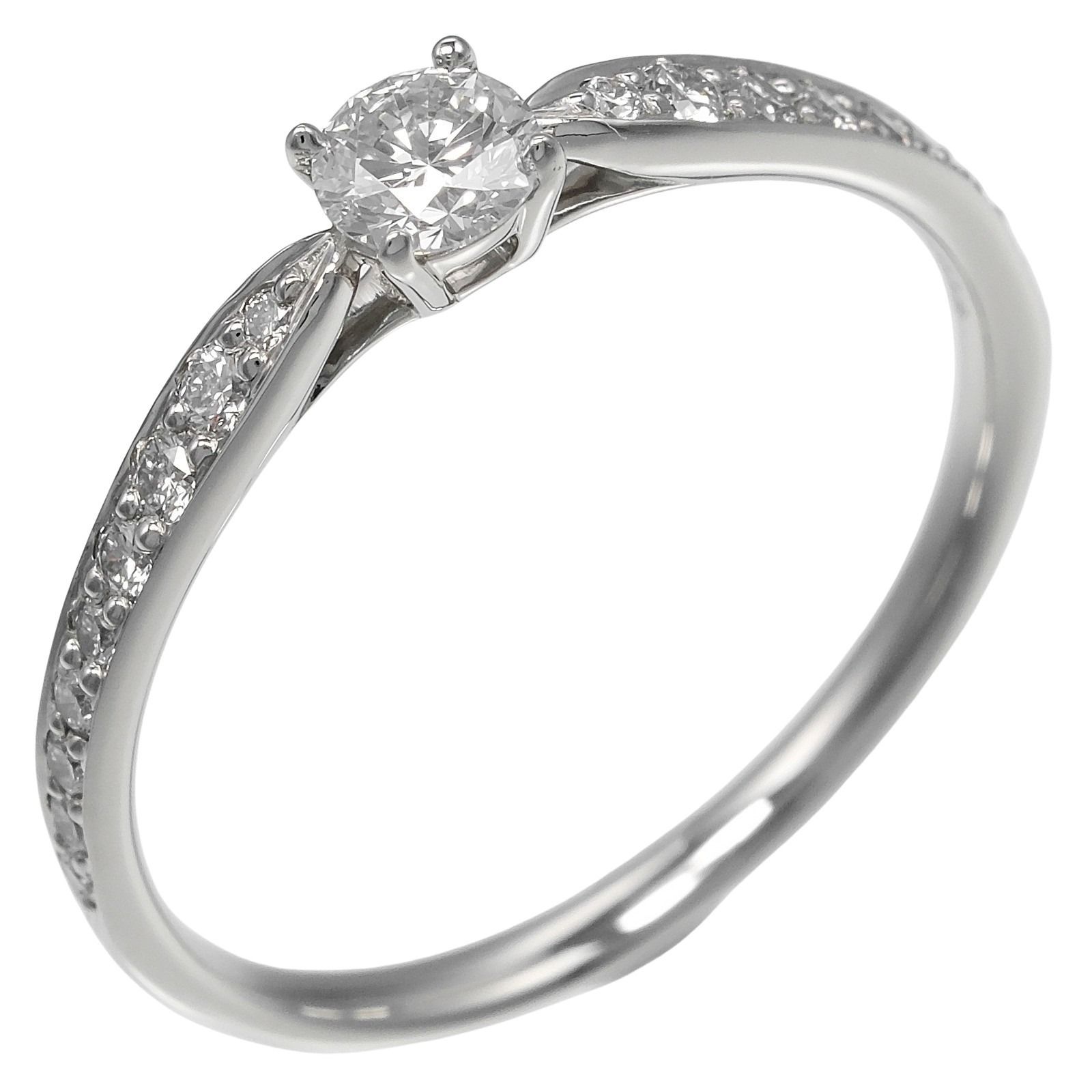 TIFFANY-Co. ティファニー ハーモニー ソリティア 0.23ct VVS1|F|3EX Pt950プラチナ×ダイヤモンド 14号 レディース 2.45g リング 指輪