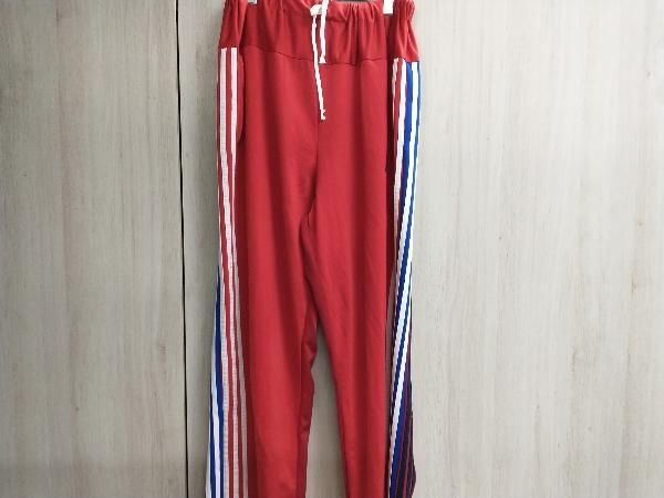 DISCOVERED Adidas再構築リメイクトラックパンツ DC NS-PT その他ロングパンツ アディダス レッド サイズフリー