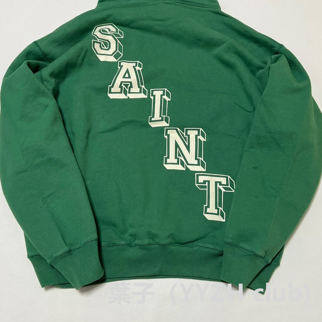 Saint Mxxxxxx ロゴ ANGEL ヴィンテージ加工 長袖 パーカー Saint Mxxxxxx ロゴ ANGEL ヴィンテージ加工 長袖 パーカー