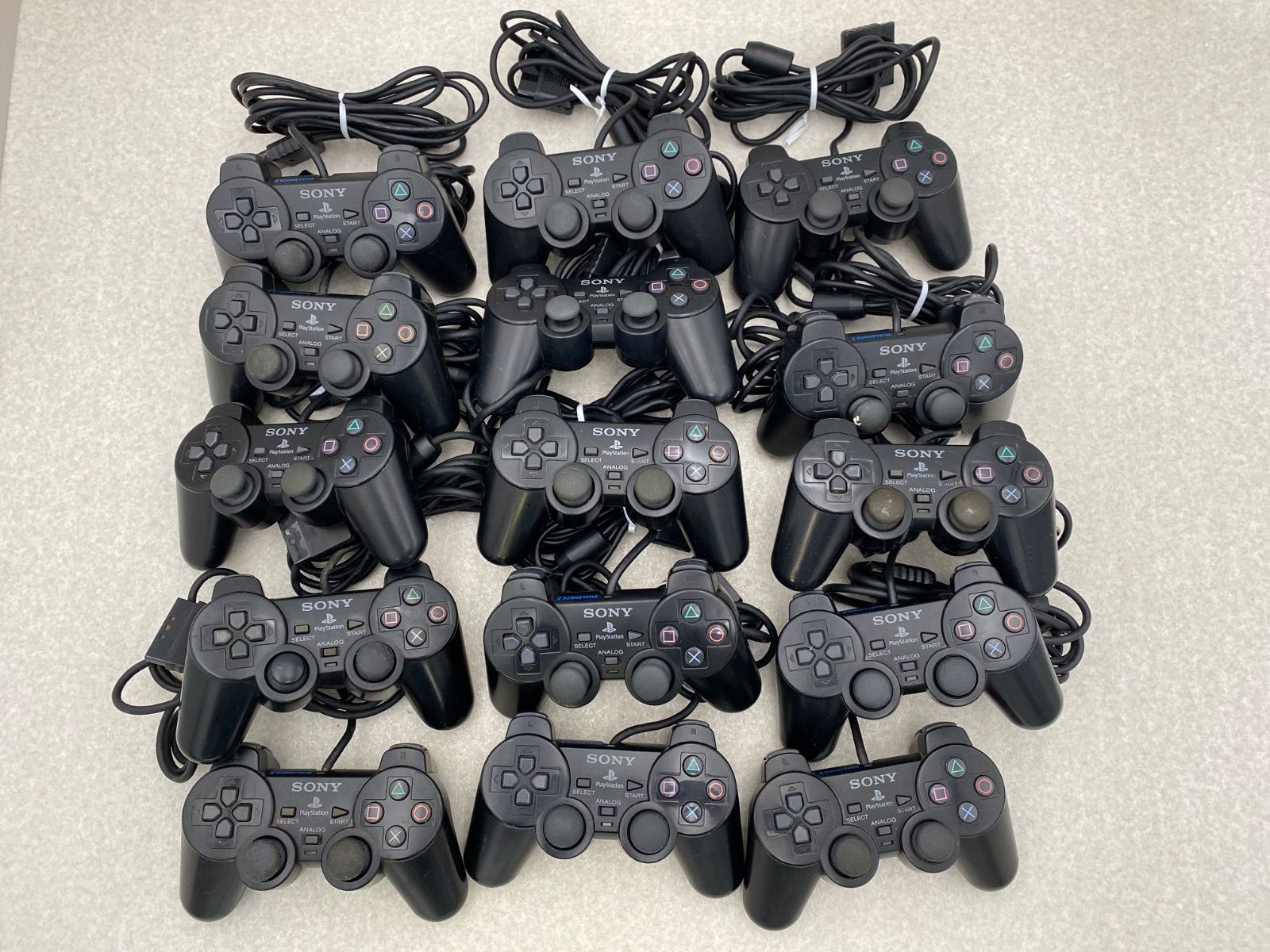 SONY プレイステーション2 DualShock 2 コントローラー ジャンク まとめ売り 20点