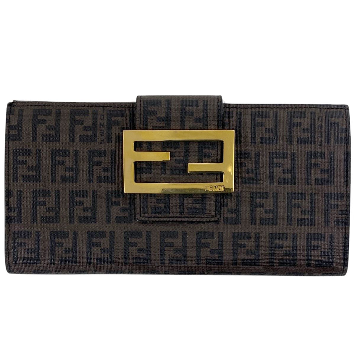 ＼美品／FENDI フェンディ ズッキーノ 8M0032 長財布 FF柄 キャンバス ダークブラウン 茶 レディースファッション【中古】 楽天市場】＼美品／FENDI フェンディ ズッキーノ 8M0032 長財布 FF柄
