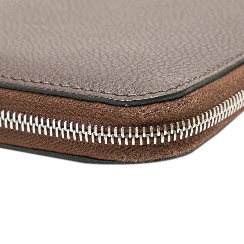 エルメス アザップ シルクイン コンパクト ラウンドファスナー 二  