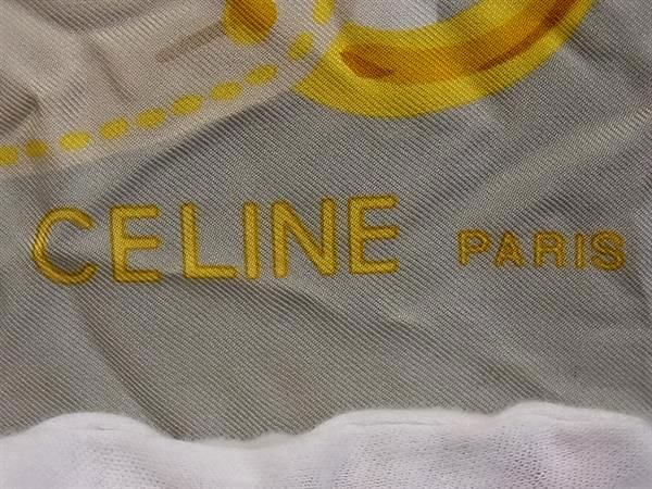 CELINE セリーヌ PARIS　ストール　シルク100%　チェーン　鎖 CELINE セリーヌ PARISストールシルク100%チェーン鎖