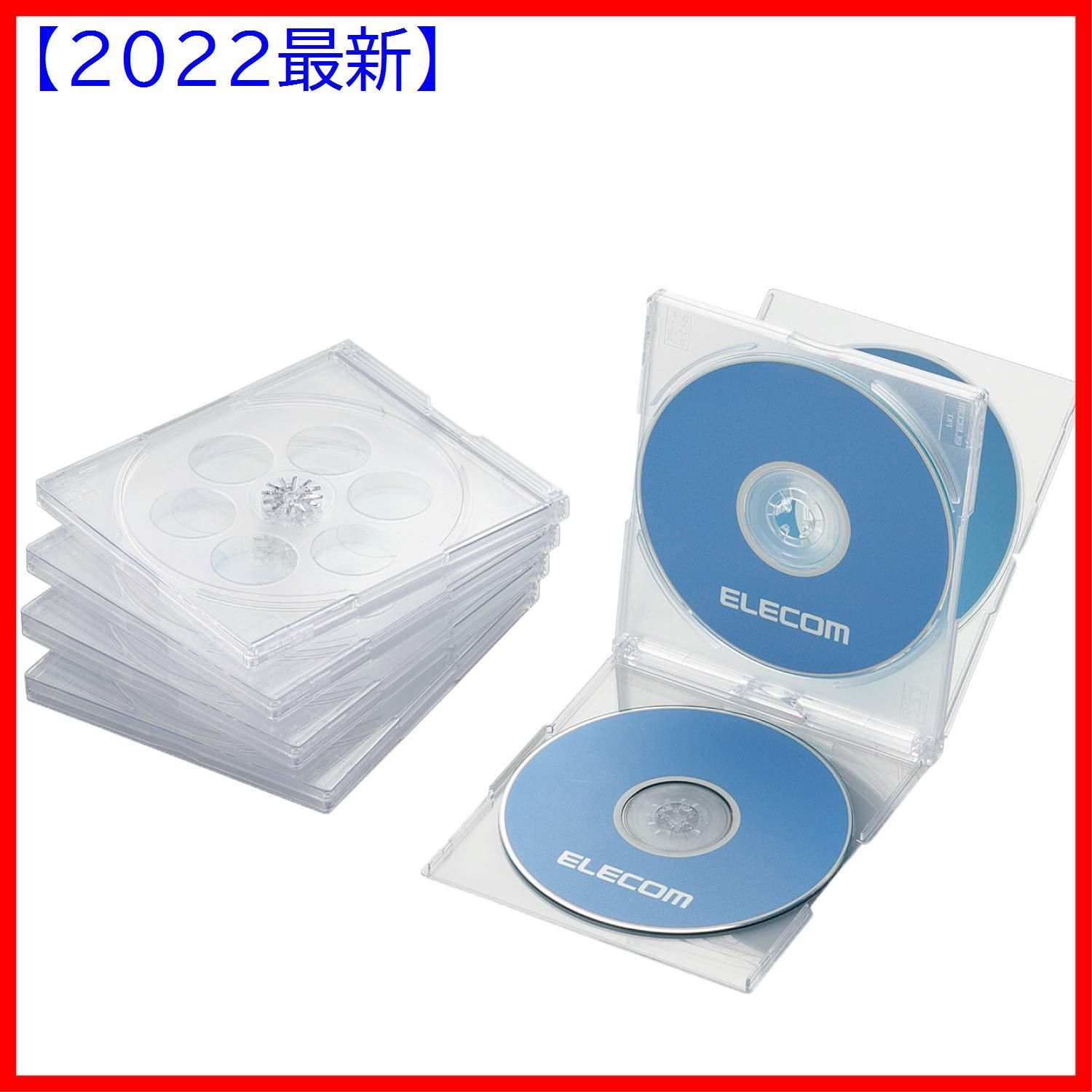 販売実績No.1 エレコム CCD-DVDS03CR トールケース ディスクケース 1枚収納 10個 CD DVD BD Blu-ray ブルーレイ  CDケース DVDケース BDケース Blu-rayケー