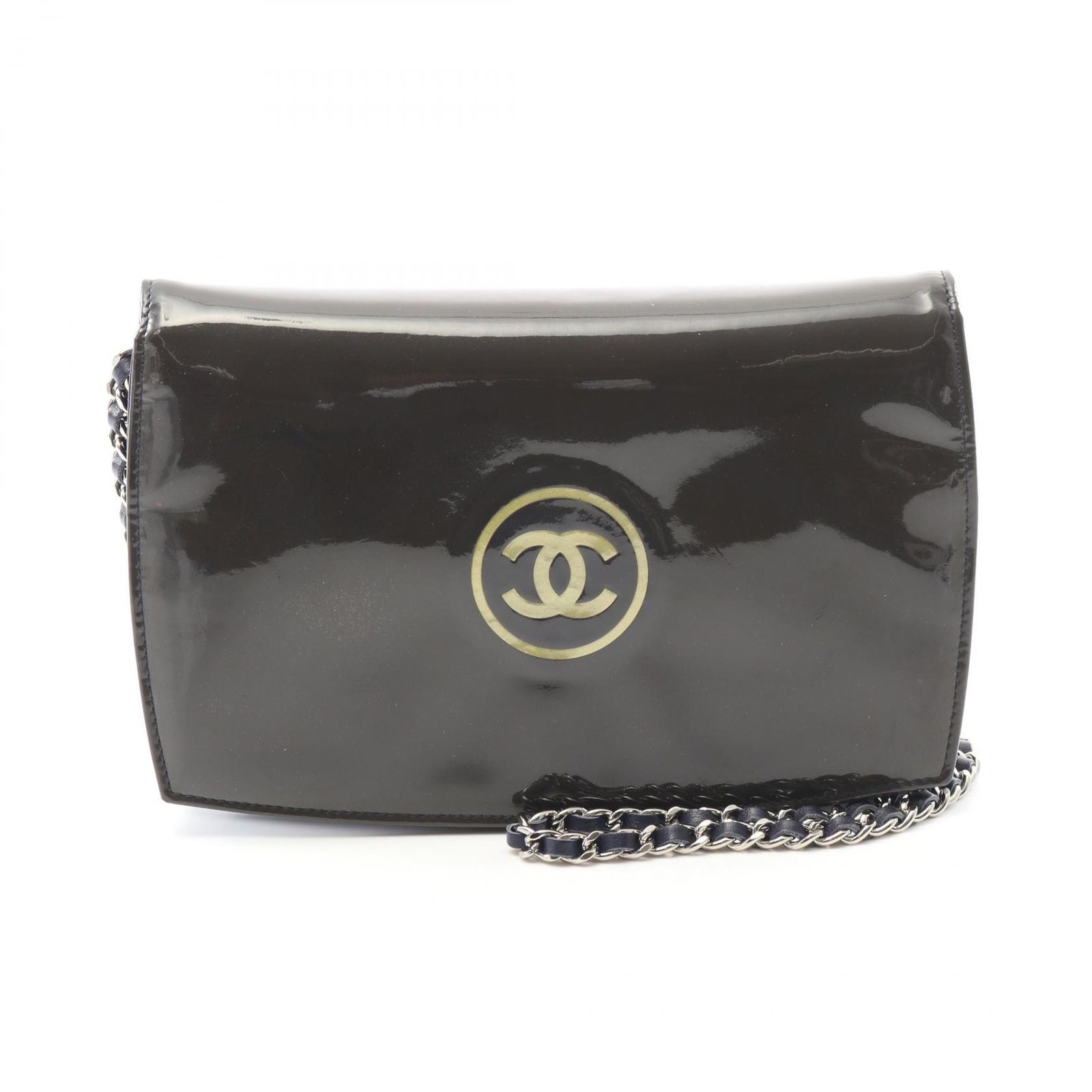 シャネル CHANEL ショルダーバッグ ココマーク ブラウン/ネイビー 