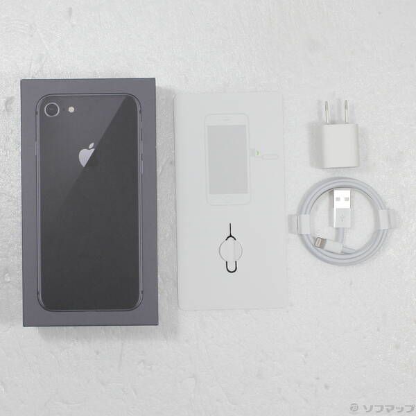 中古品〕 iPhone8 256GB スペースグレイ NQ842J／A SIMフリー