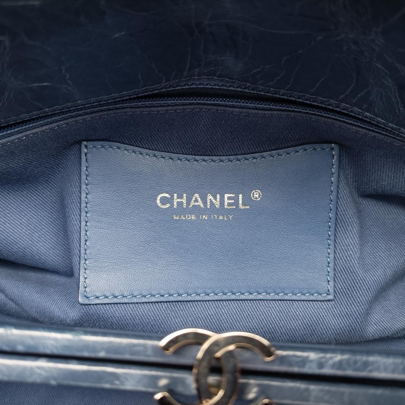 シャネルChanelマドモアゼル ボーリングブルーレザーA6686915749321 DECORATOM_COM_BR