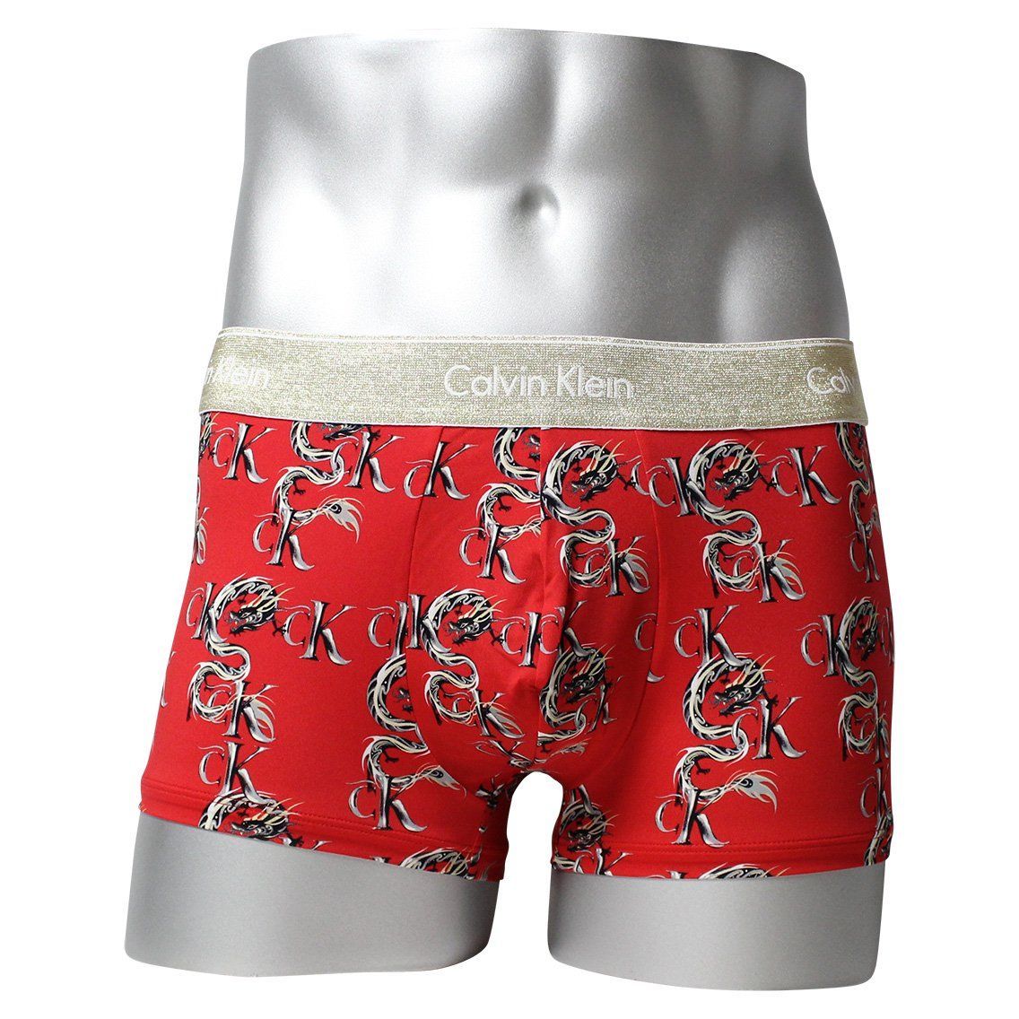 カルバンクライン：HOLIDAY CNY MICRO ボクサーパンツ (レッド グランド ドラゴン)