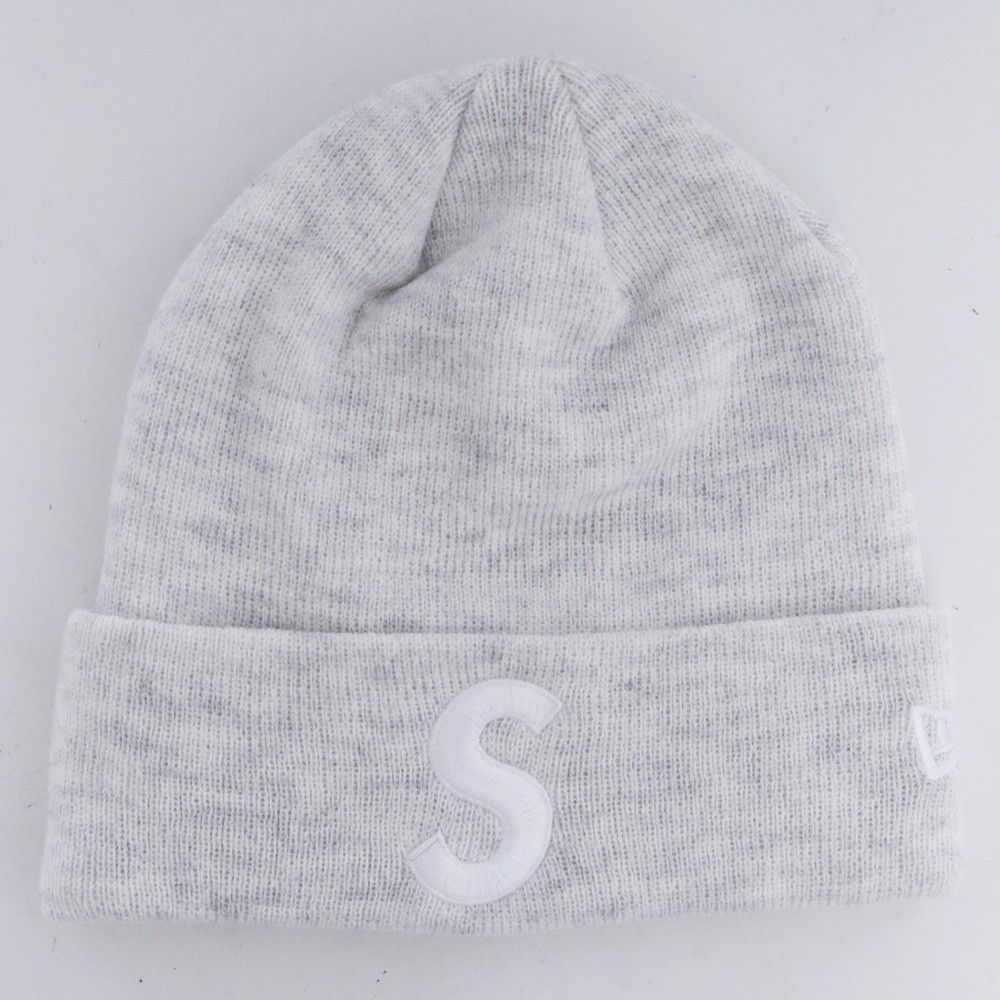 SUPREME New Era S Logo Beanie グレー