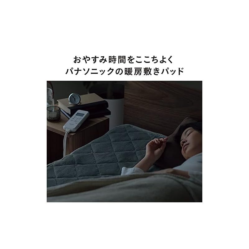 パナソニック 暖房敷きパッド 電気毛布 布団暖房 温度自動調整 快眠暖房 快温モード搭載 マイクロファイバー素材 DB-BM1L-H 0