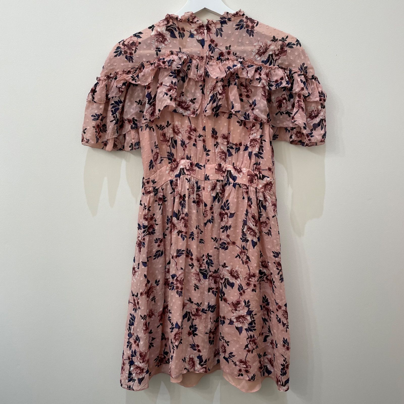 kate spade ケイトスペード フリル袖 花柄 ワンピース ピンク 【公式通販】