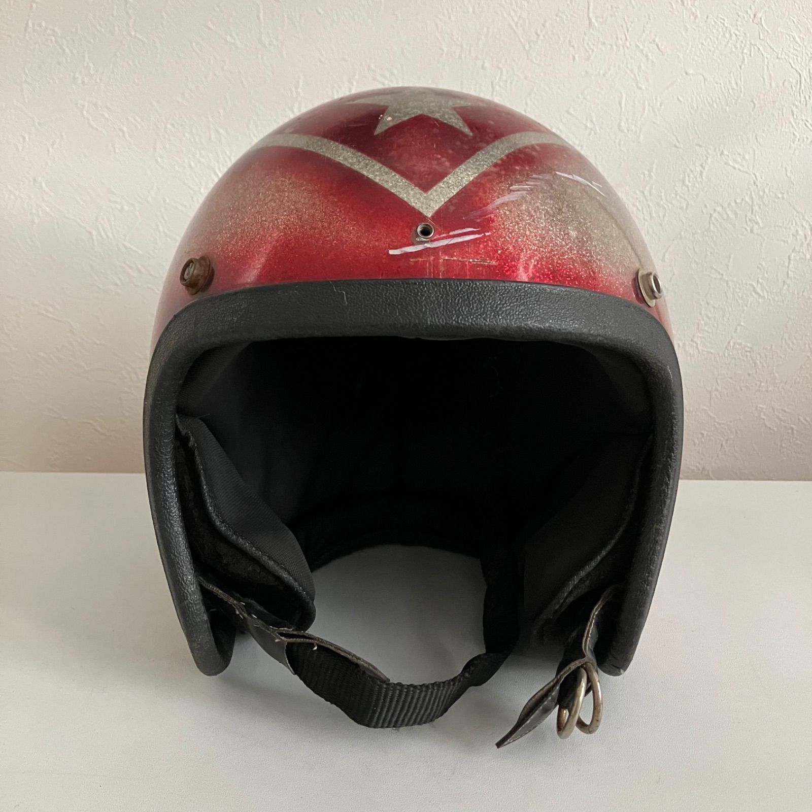 PREMIER ビンテージヘルメット　70年代　赤 PREMIER ビンテージヘルメット70年代赤