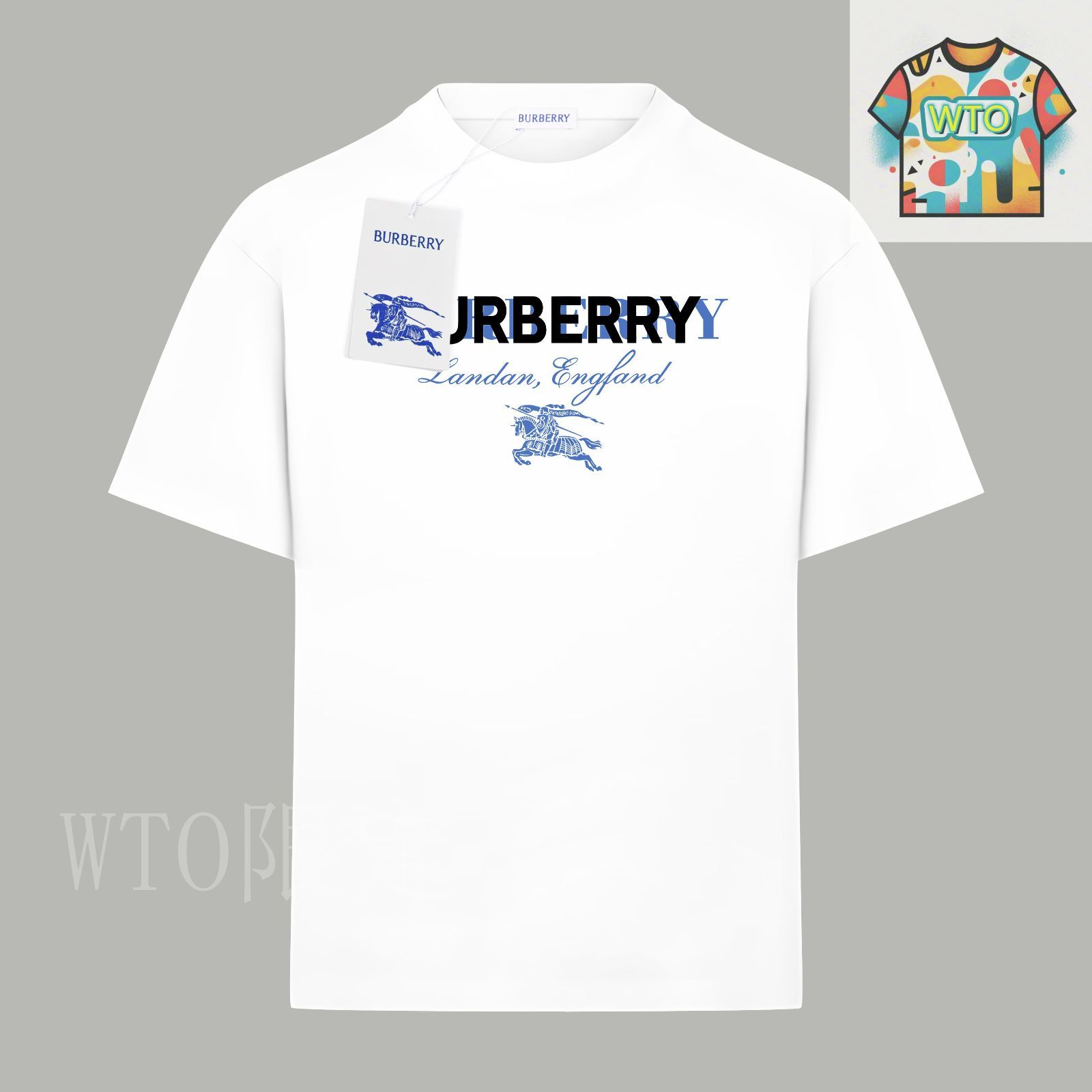 国内発送★BURBERRY★ロゴ Tシャツ BURBERRY バーバリー センターロゴTシャツ ブラック 近代モデル