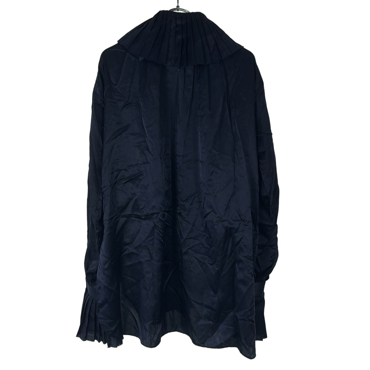 JUN MIKAMI ジュンミカミ　プリーツ襟　ブラウス　シャツ 未使用 JUN MIKAMI ジュンミカミ 23SS プリント プリーツカラー