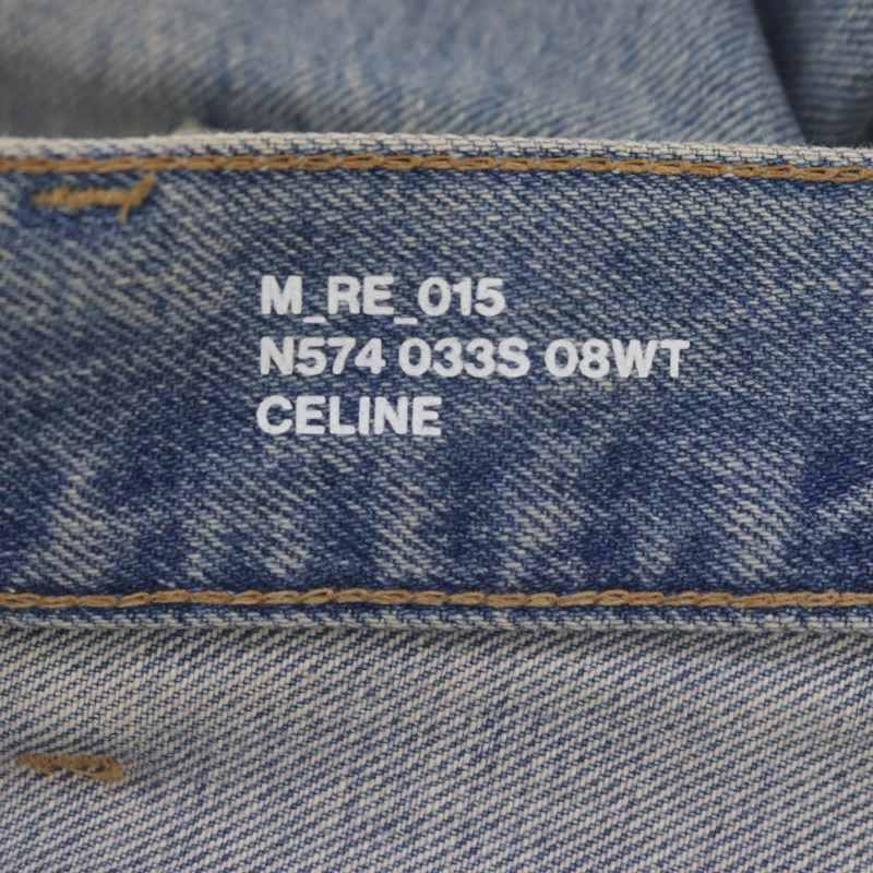 セリーヌ CELINE by Hedi Slimane クラッシュ加工 デニム パンツ