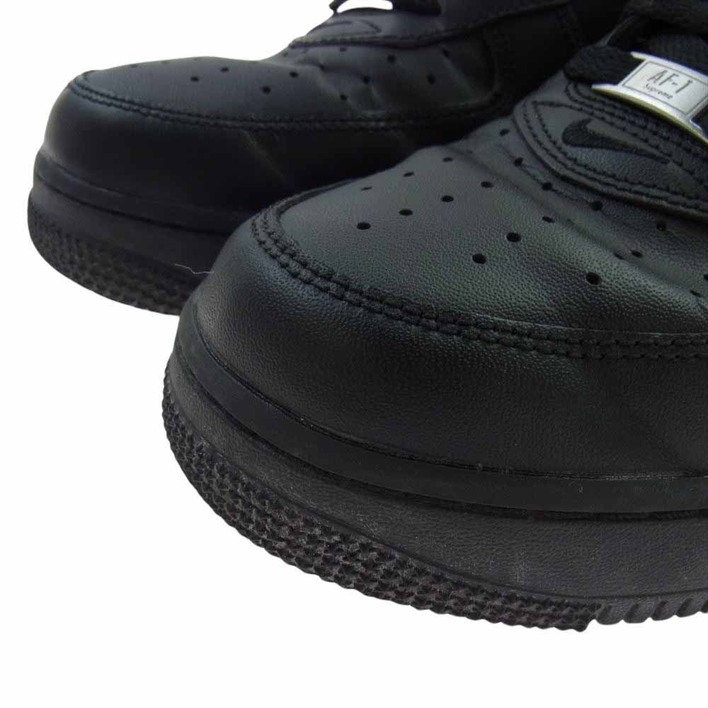 Supreme シュプリーム スニーカー CU9225-001 NIKE ナイキ AIR FORCE 1 LOW エアフォースワン ロー ローカット スニーカー ブラック系 28cm【中古】