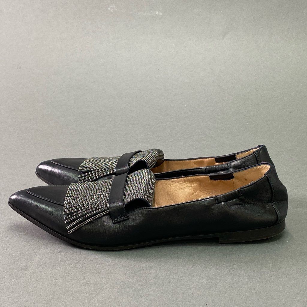 2e10 BRUNELLO CUCINELLI ブルネロクチネリ ラメフリンジ ローファー  